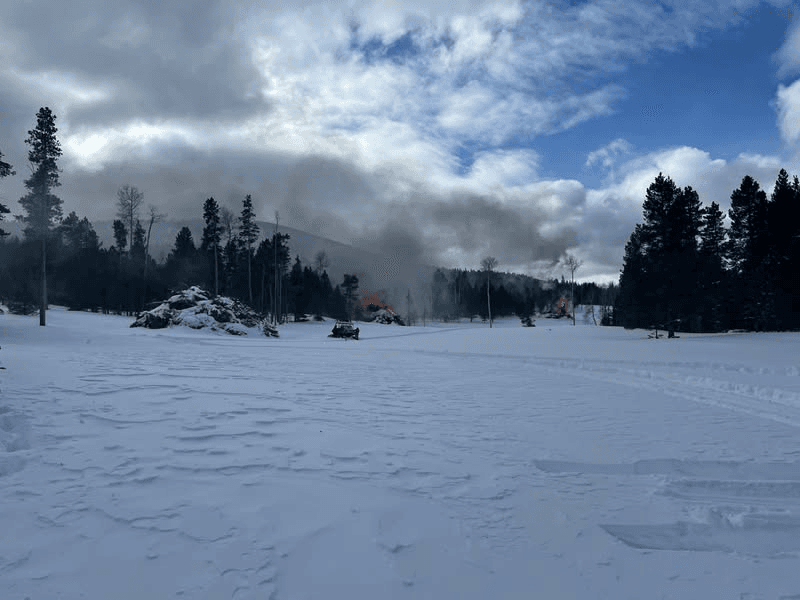Ashley National Forest Personnel Burn More Slash Piles In Greens Draw Area