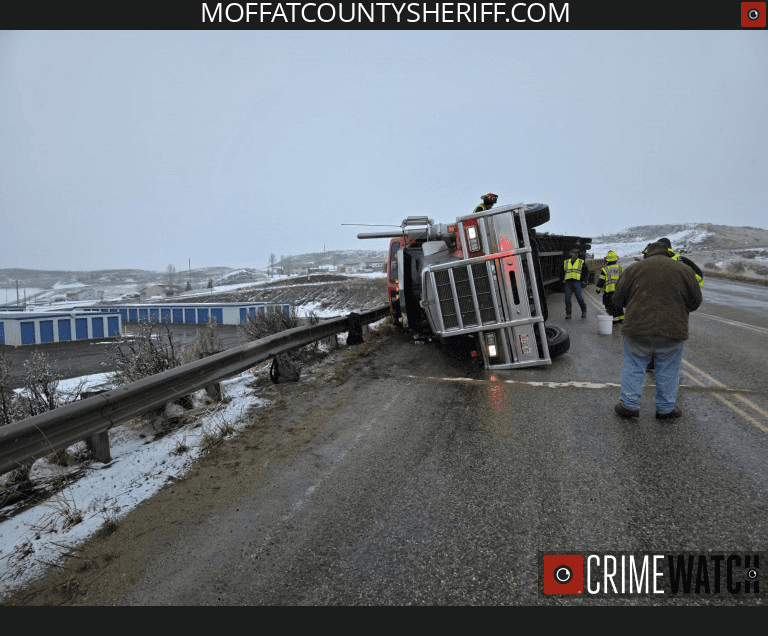 Semi Carrying Hay Crashes On Moffat County Bypass
