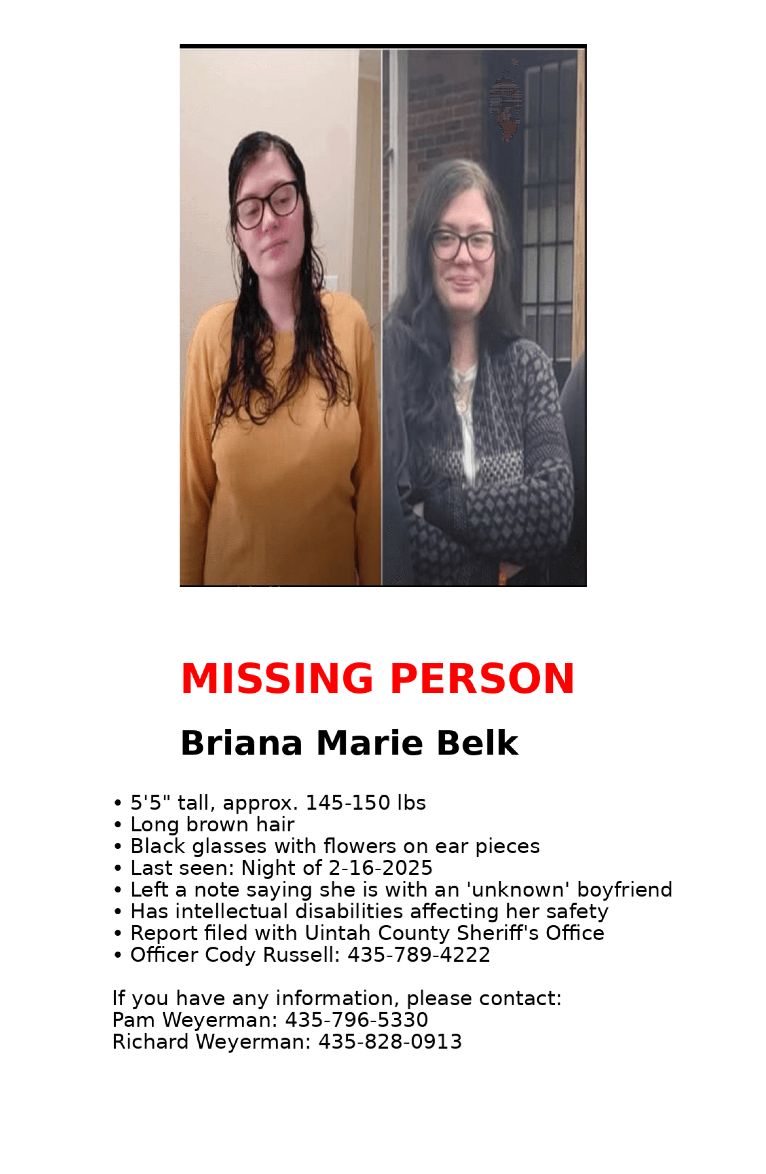 Family Asks For Public’s Help In Locating Missing Family Member