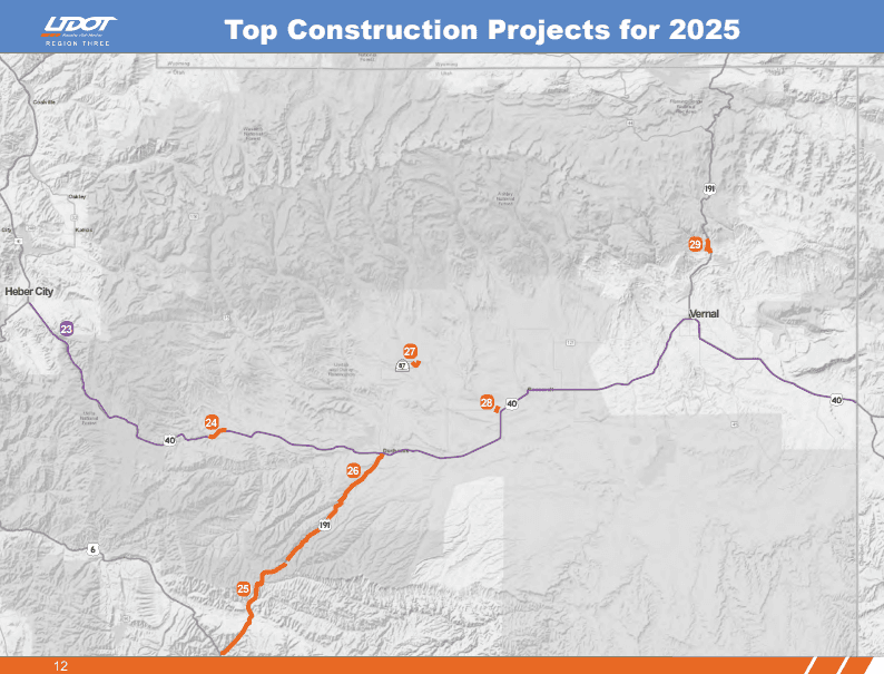 Top UDOT Construction Projects For 2025 In Northeastern Utah
