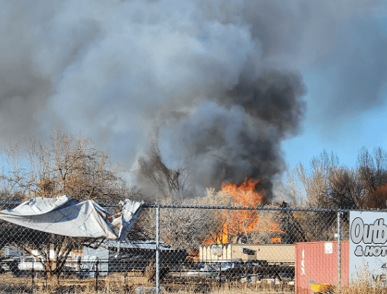 Abandoned Vernal Home Burns In Massive Fire