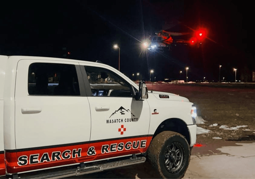 Lost Snowmobiler Quickly Rescued On Duchesne Ridge Thanks To DPS Chopper