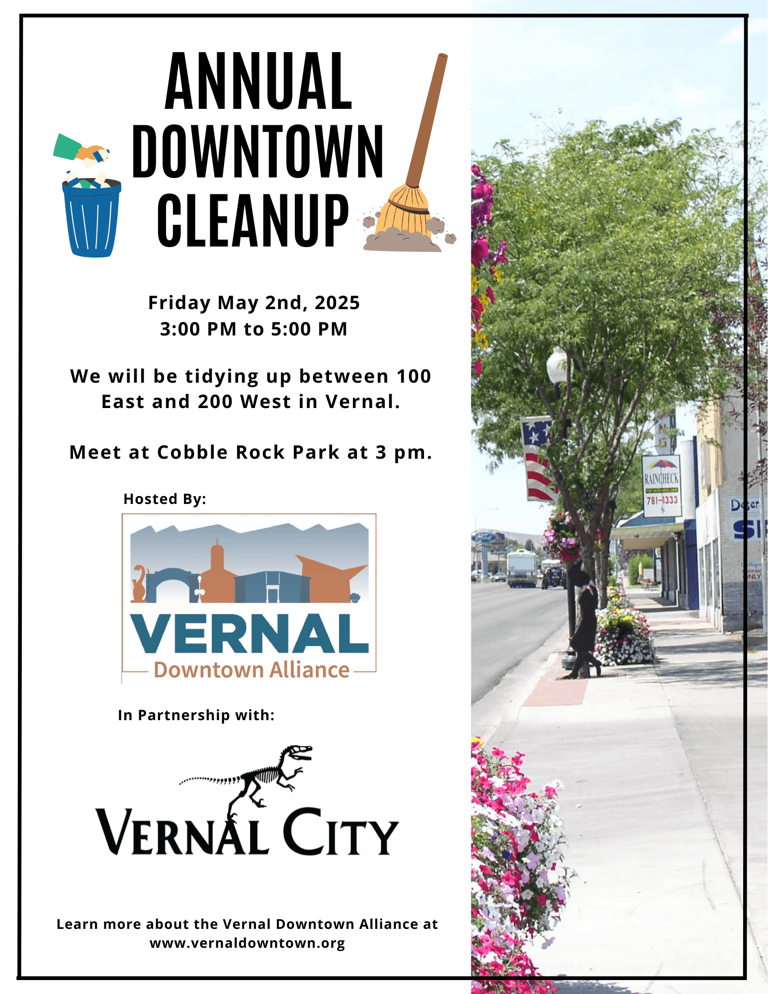 Vernal Downtown Cleanup Friday May 2nd