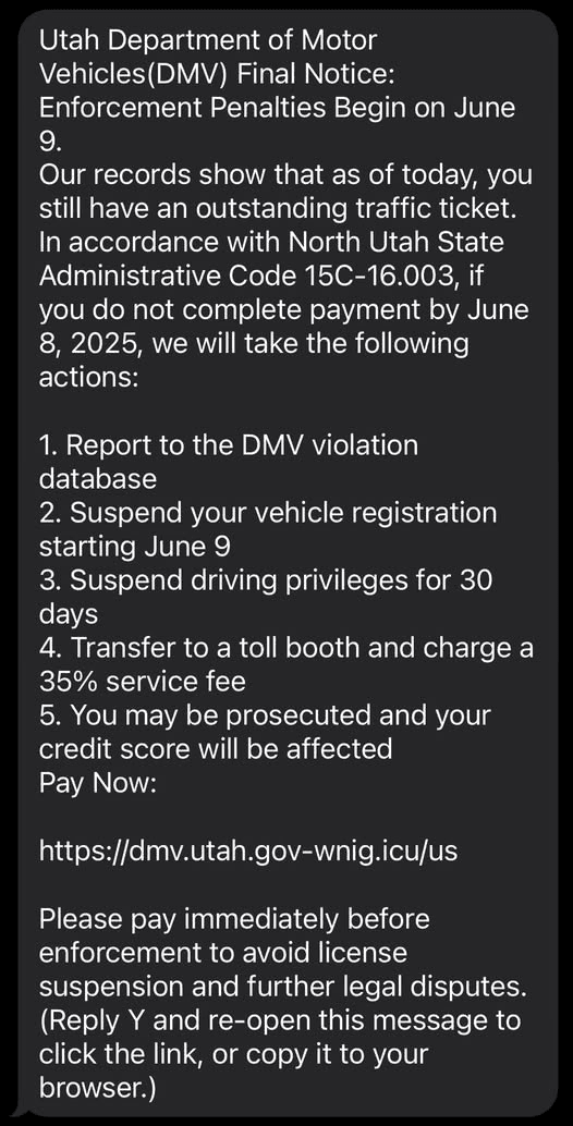 Vernal PD Alerts Community Of Scam