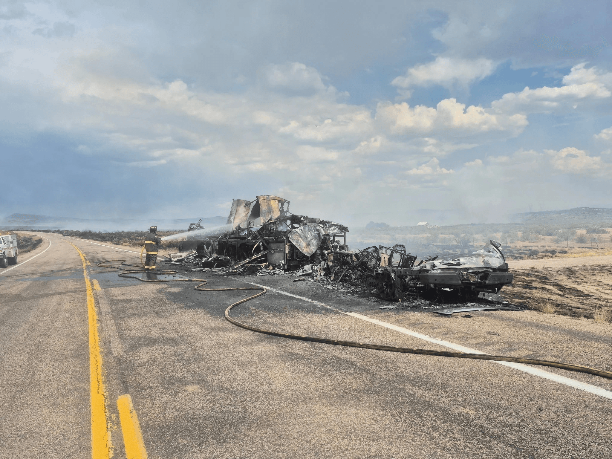 Vehicle Fire Starts Spencer Wildfire East Of Dinosaur, CO; Highway 40 Reopened