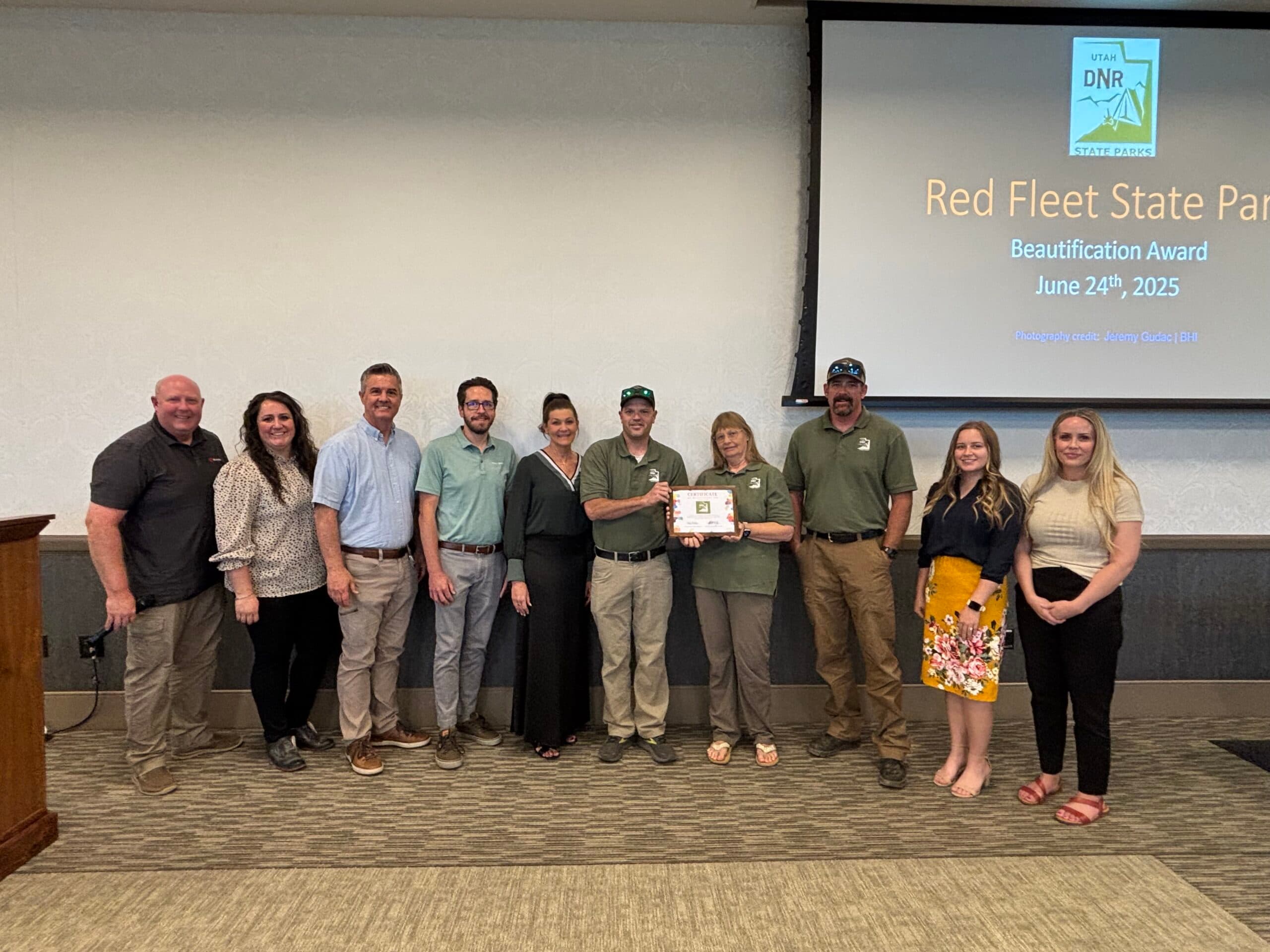 Red Fleet State Park Receives Beautification Award