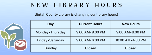 Uintah County Library Reduces Hours Due To Reduced Federal Funding