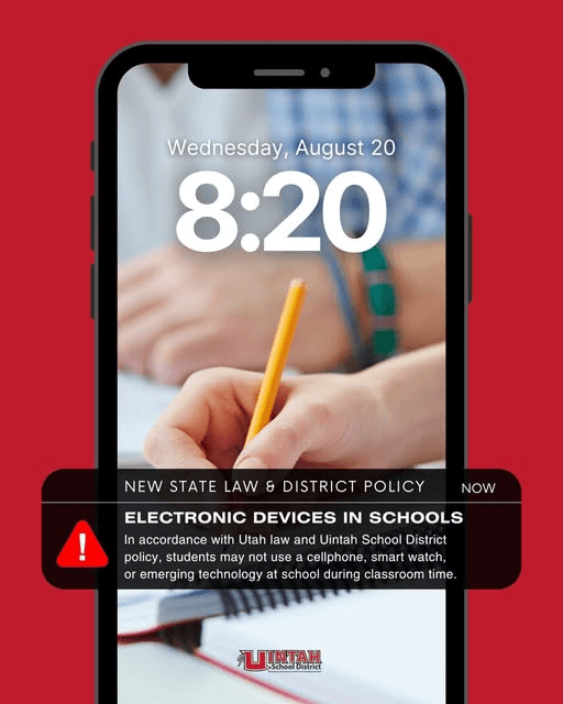 Uintah School District Announces New Technology Policy to Comply With Law