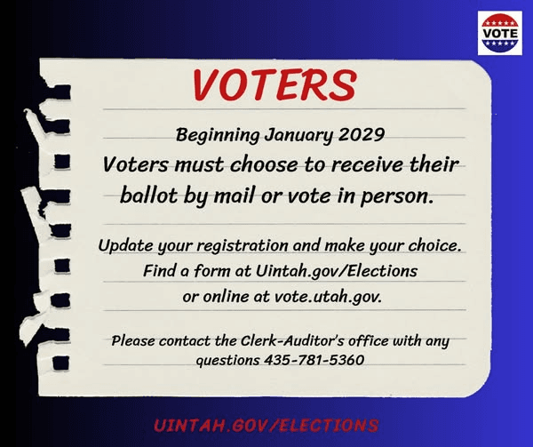 Uintah County Message On Future Of Voting In Utah