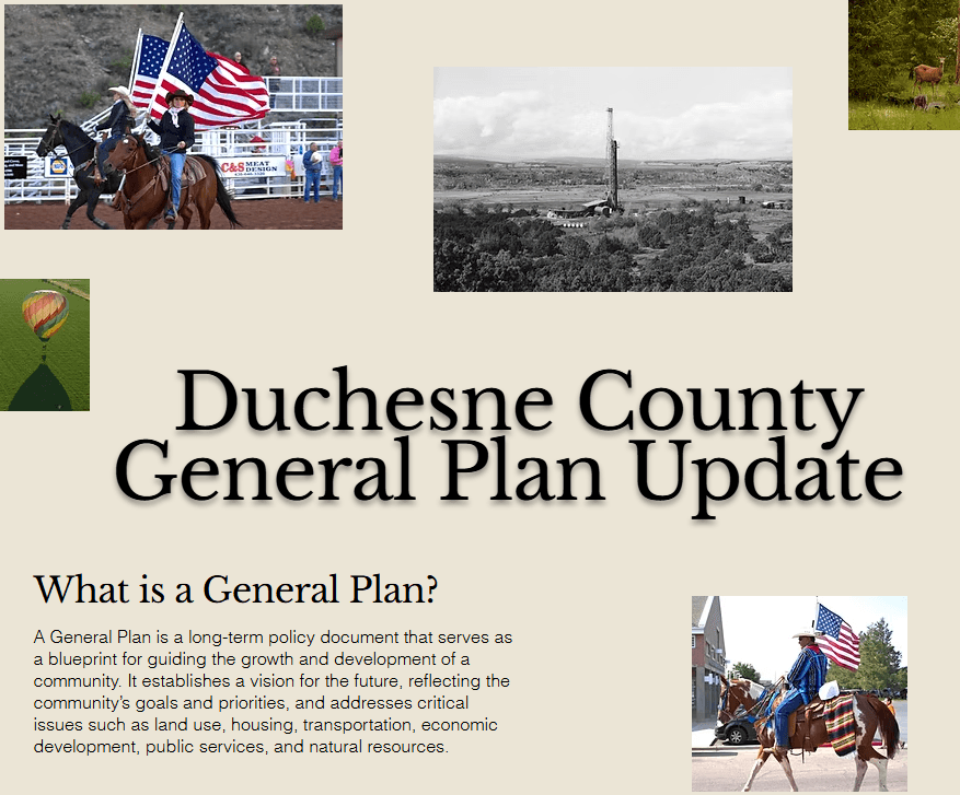 Duchesne County Commissioners Invite Citizen Input On General Plan Update