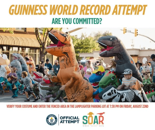 Can You Commit To Dressing As A Dino For Guinness World Record Attempt?