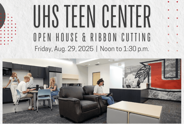 UHS Teen Center To Open; Ribbon Cutting On August 29th