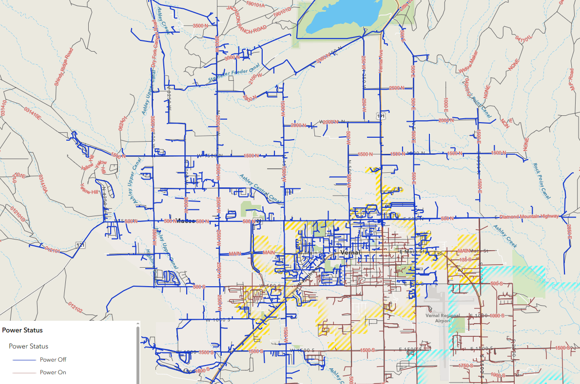 Planned Power Outage Tomorrow Night In Vernal Area