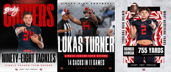Uintah Football Players Break Records