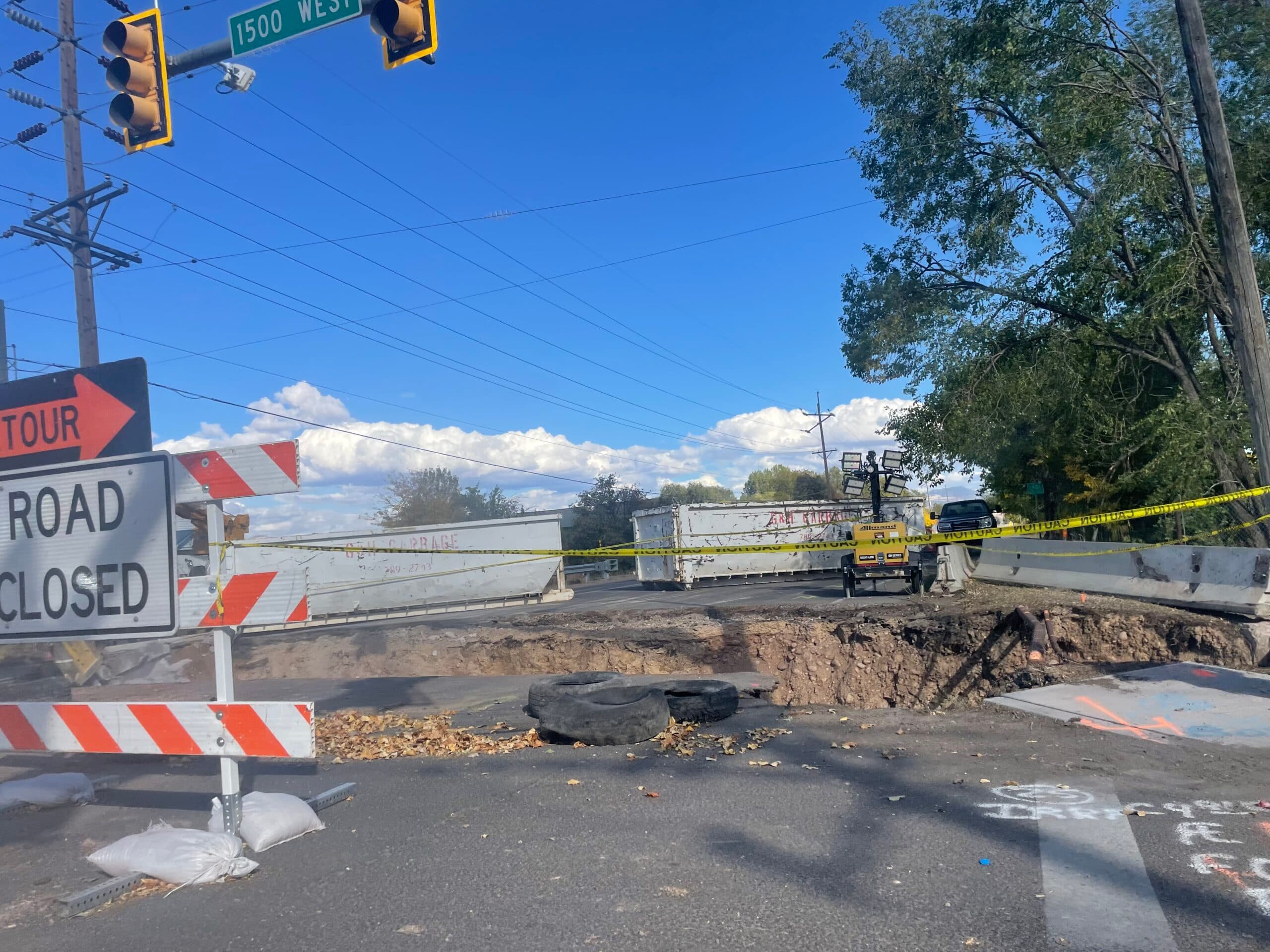 SR-121/500 North At 1500 West Closed In Vernal Through End Of Week