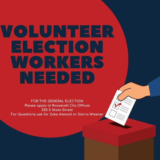 Roosevelt City Seeking Volunteer Election Workers