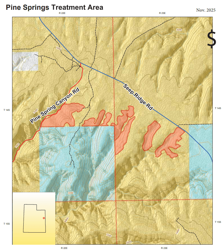 Prescribed Pile Burns Near Seep Ridge Road/Pine Springs Canyon Road