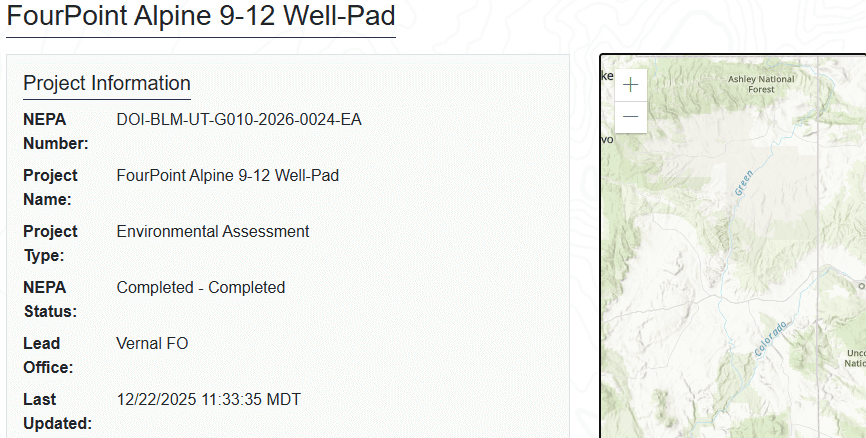 BLM Approves Permit To Drill Wells In Uintah County
