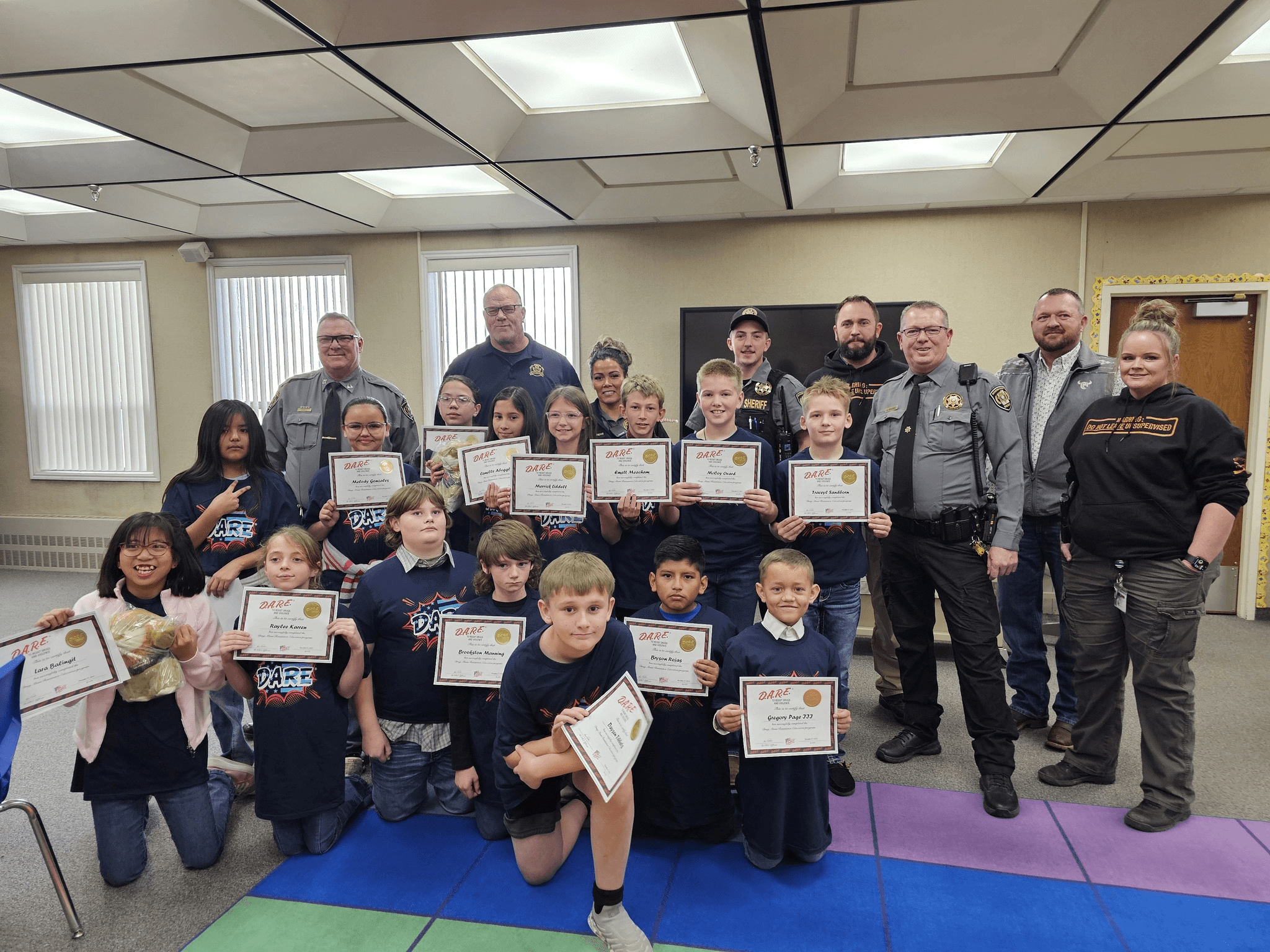DARE Graduation At Myton Elementary