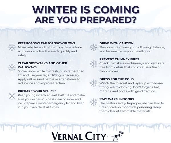 Winter Checklist From Vernal City