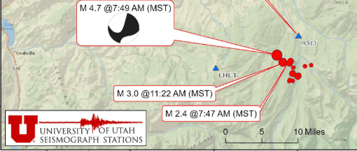 4.7 Magnitude Earthquake In The Uinta Mountains On Thursday