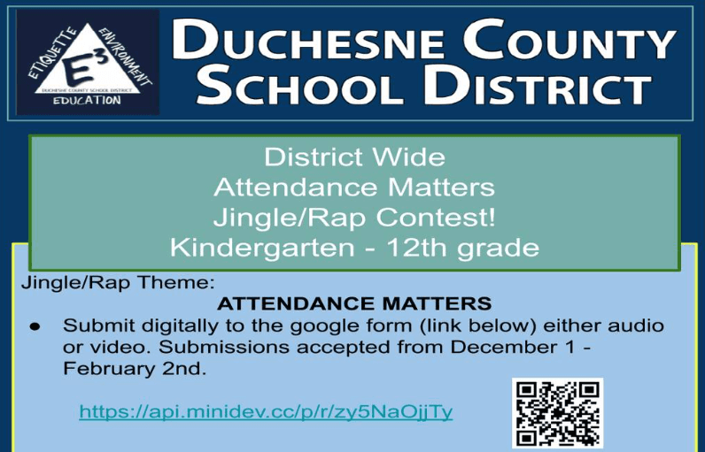 Few Days Left For Duchesne County School District “Jingle/Rap” Submissions
