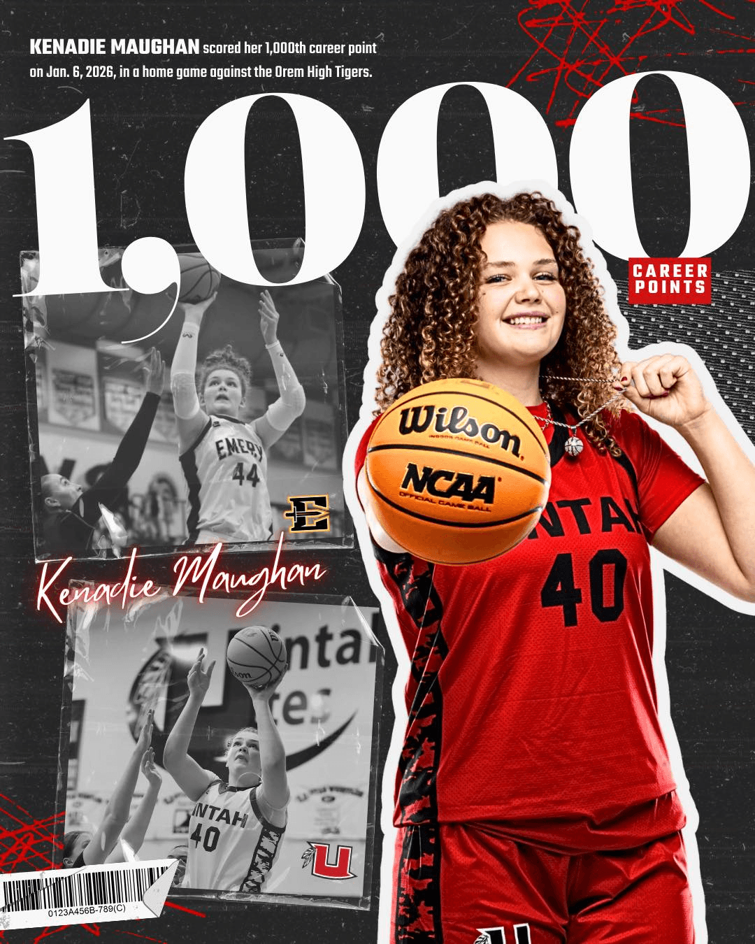 Uintah Athlete Scores 1,000th High School Career Point