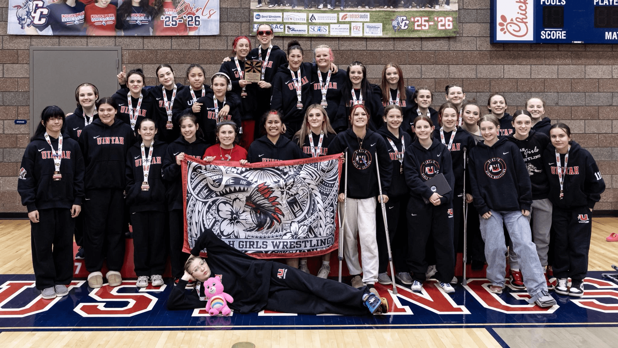 Uintah Girls Wrestling Team Wins 4A Division A Title