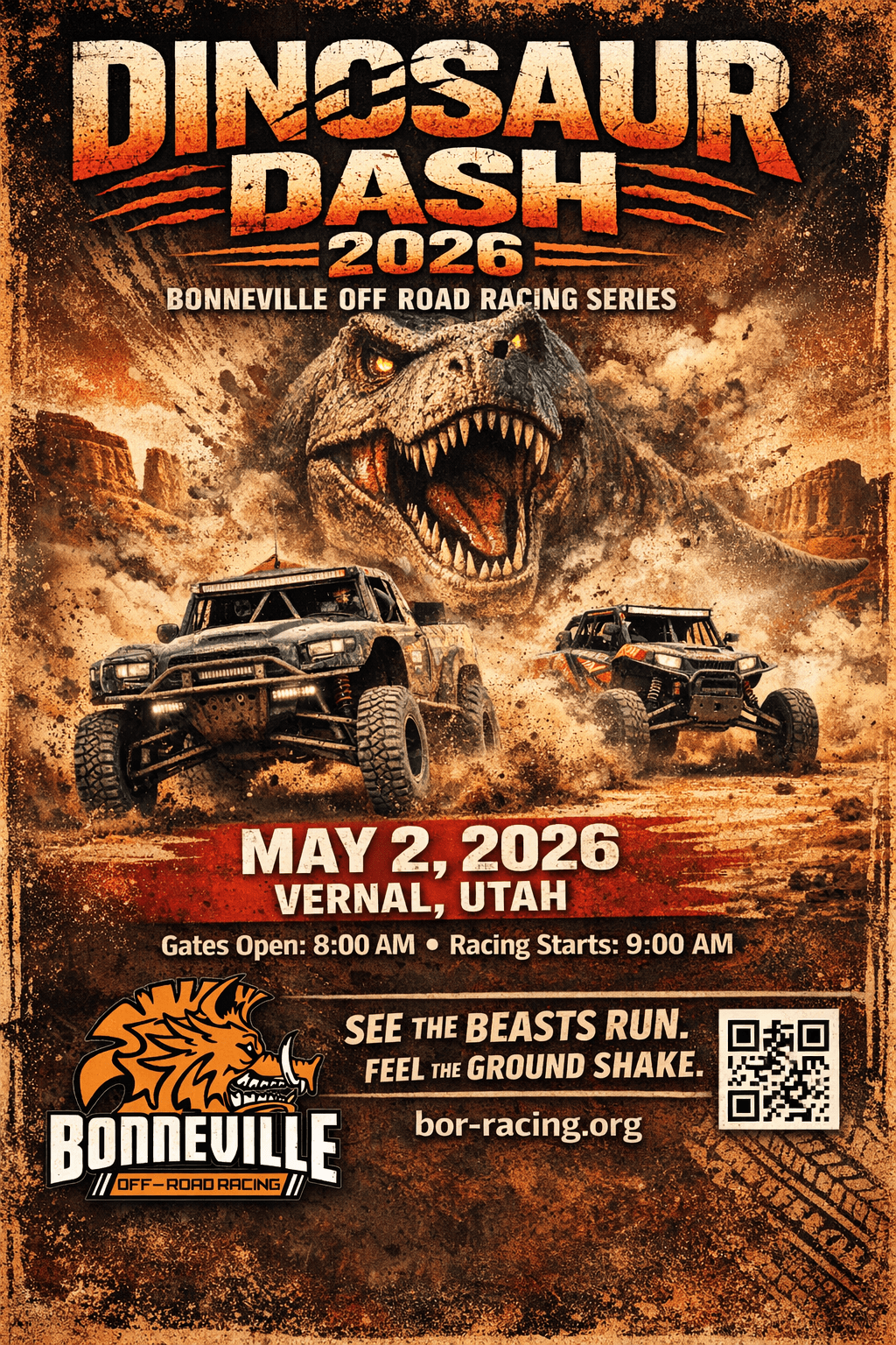 ‘Dinosaur Dash 2026’ Bonneville Off Road Racing Series On Calendar For May 2nd