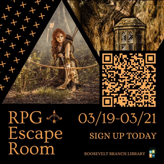 Roosevelt Library Hosting Free Escape Room