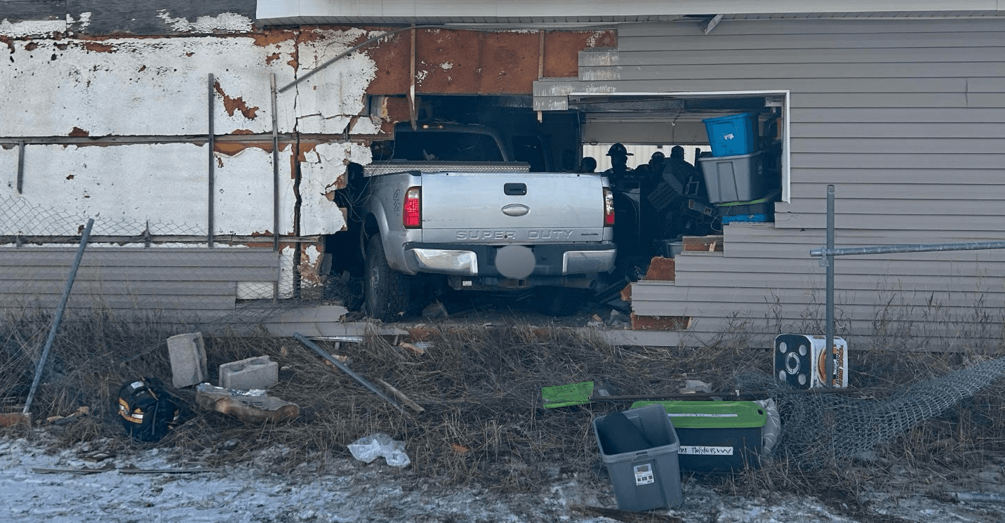 Truck Drives Off Vernal Avenue Into Back Of Building On Tuesday Afternoon