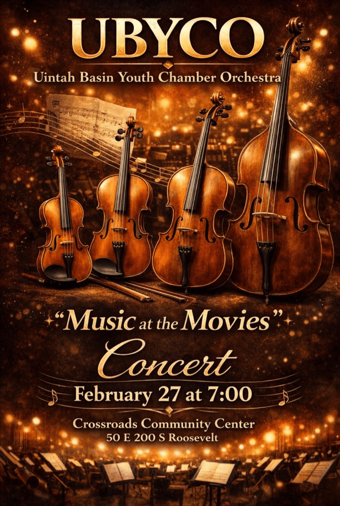 UBYCO Presenting ‘Music At The Movies’ Concert This Friday In Roosevelt