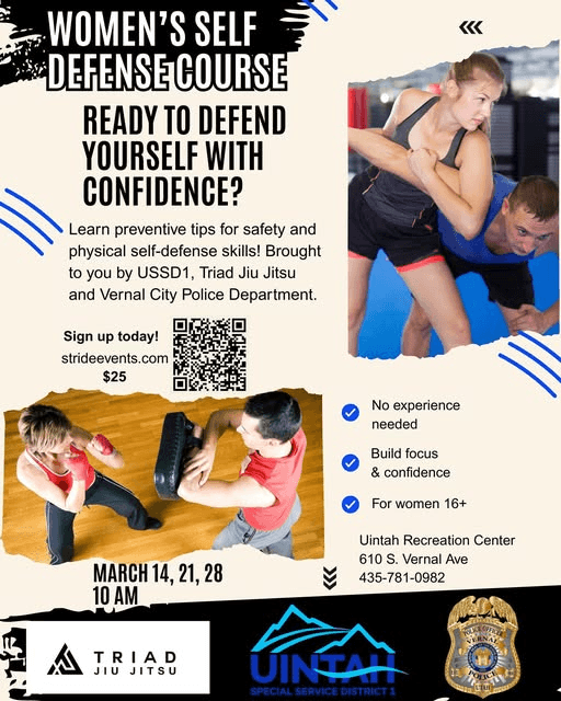 UTSSD1 Partners With Vernal PD To Bring Self Defense Classes