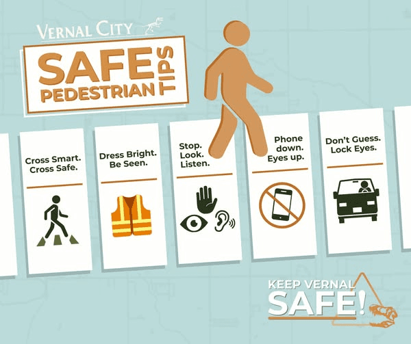 Vernal City Offers Reminders On Pedestrian Safety
