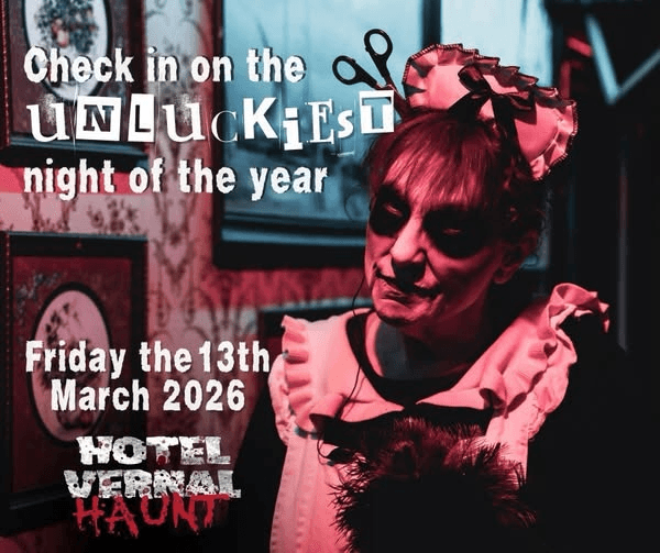 Hotel Vernal Haunt Opens Tonight Only For Friday The 13th