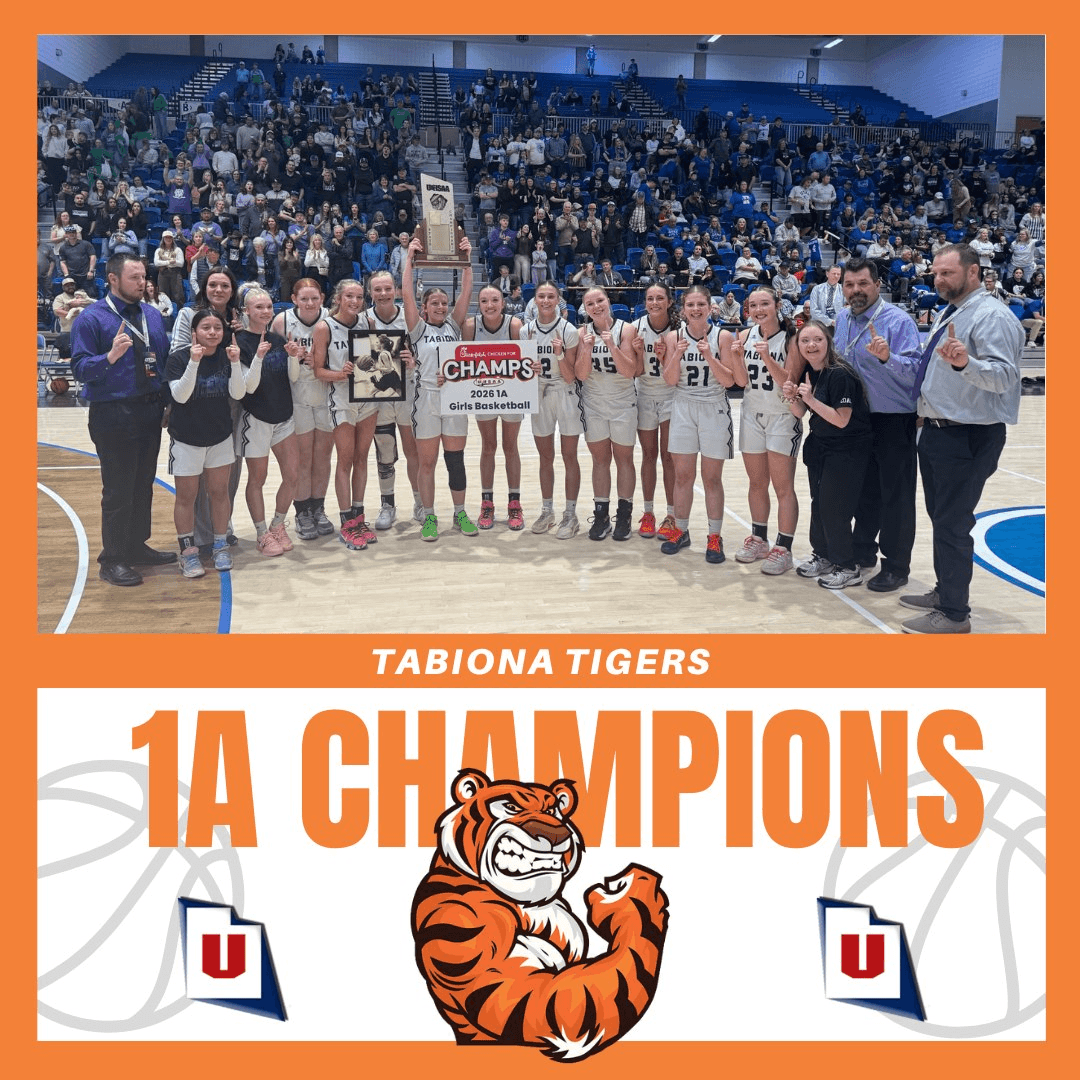Tabiona Tigers Girls Basketball Team 1A State Champions