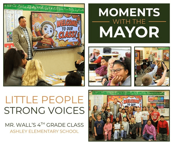 Mayor Corey Foley Visits 4th Grade Class To Recognize Civic Engagement