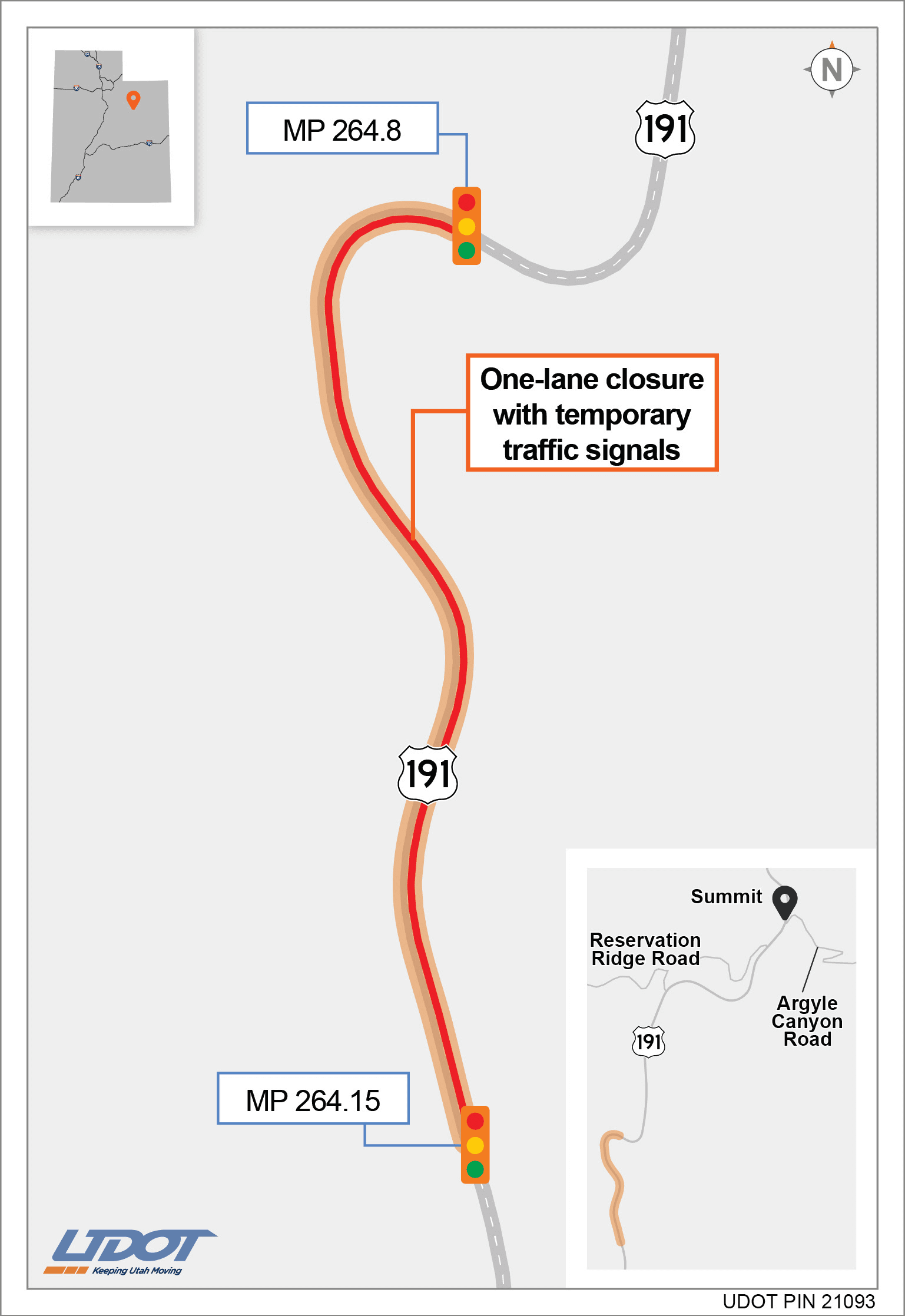 US-191 Indian Canyon Construction To Include Lane Closure