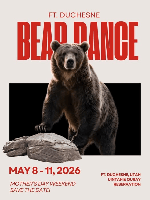 Two Bears Visit Fort Duchesne During The Weekend’s Fort Duchesne Bear Dance
