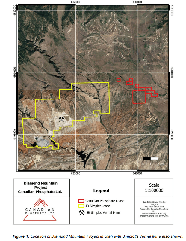 Canadian Phosphate LTD Acquires Diamond Mountain Phosphate Project