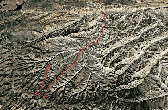Road Closures Announced Near Little Horse Fire;