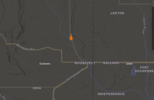 Fire North Of Roosevelt Quickly Contained