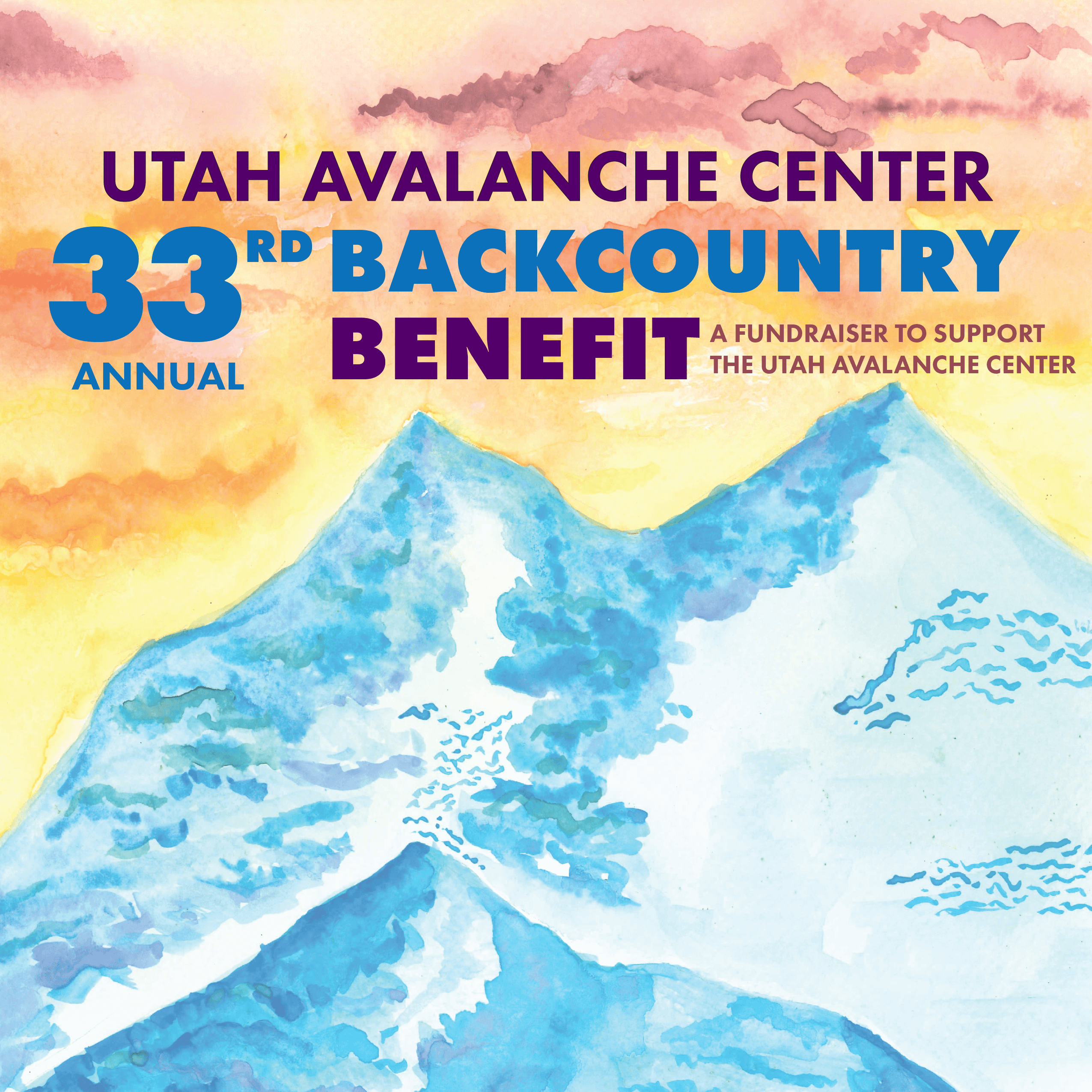 Utah Avalanche Center Backcountry Benefit event poster
