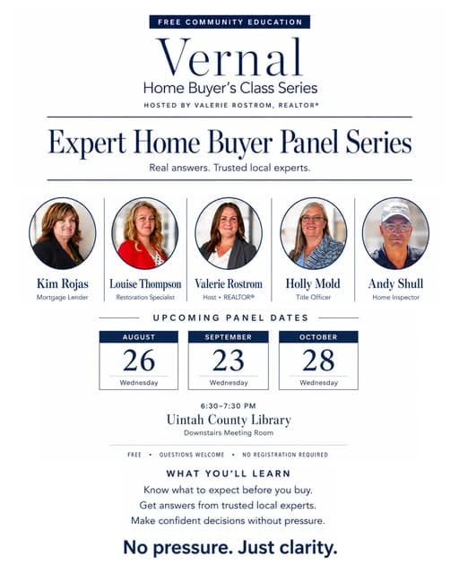 Vernal Home Buyer's Class event poster