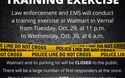Training Exercise Taking Place Tonight at Walmart Starting at 11:00 pm