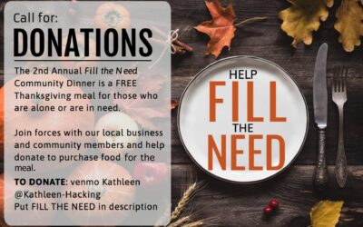Donations Needed for the 2nd Annual “Fill the Need” Dinner