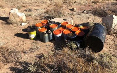 Oil Illegally Dumped on Site Near Currant Creek Water Source