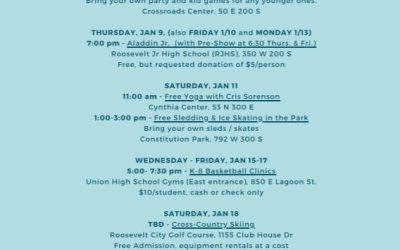 Roosevelt City Parks Arts & Recreation Holding Winterfest 2020