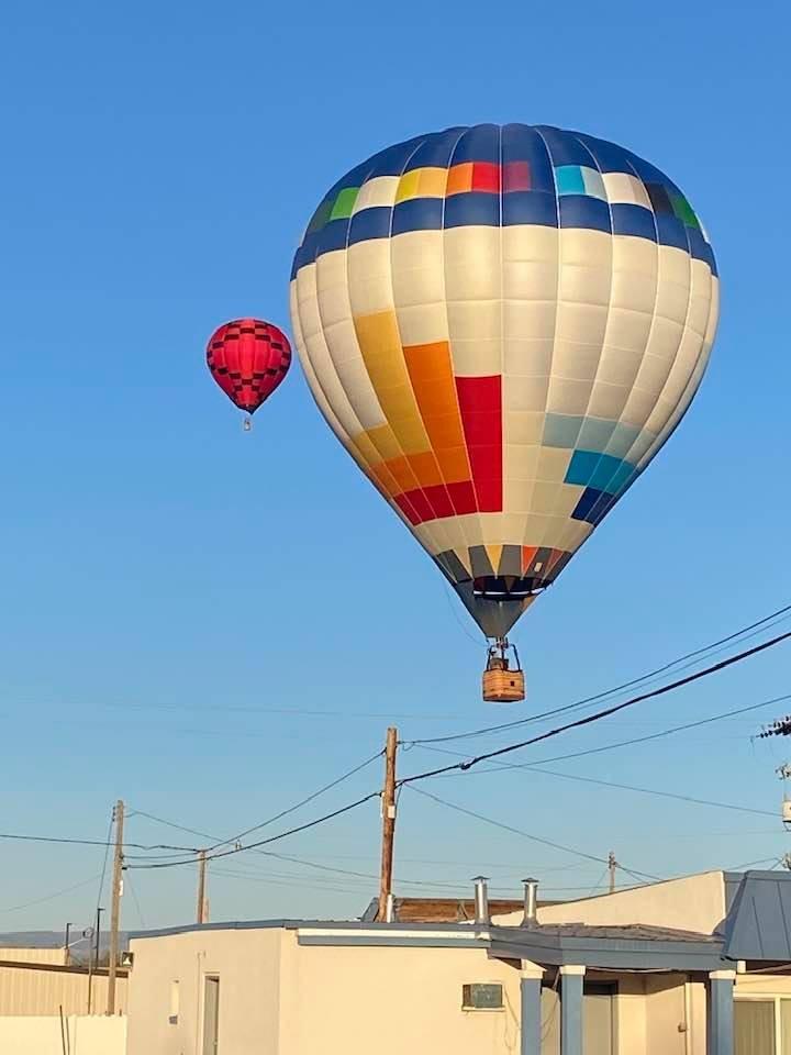Hot Air Balloons Brighten Vernal Sky Over the Weekend Basin Now