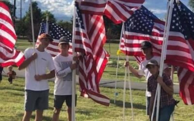 Flags for Freedom on Display, Launching Dinosaurland Freedom Fest